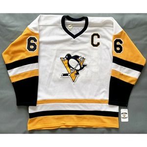 Vintage Cooper Mario Lemieux Pittsburgh Penguins NHL Hockey Jersey 1987-1988 XL